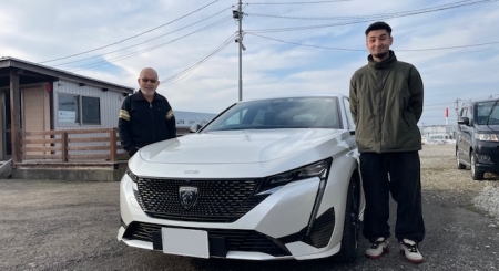 富山県小矢部市　K様にプジョー308納車です!